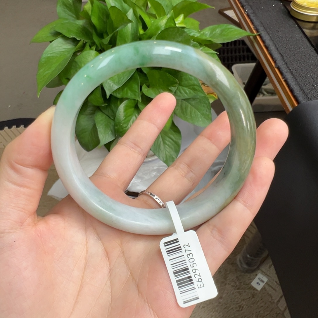 翡翠未镶嵌手镯23号62正