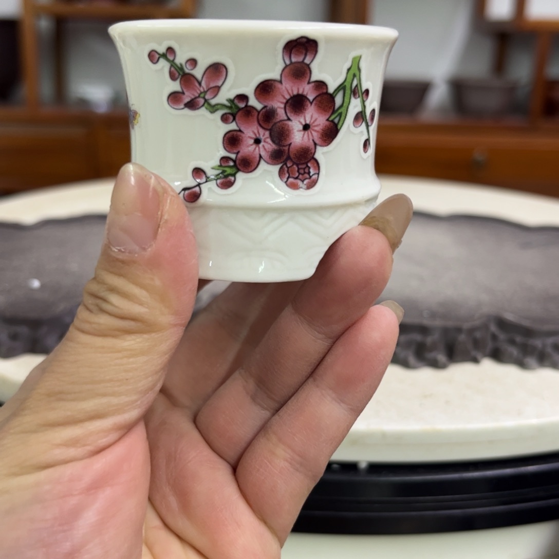 紫砂花盆瑕疵5-6。。