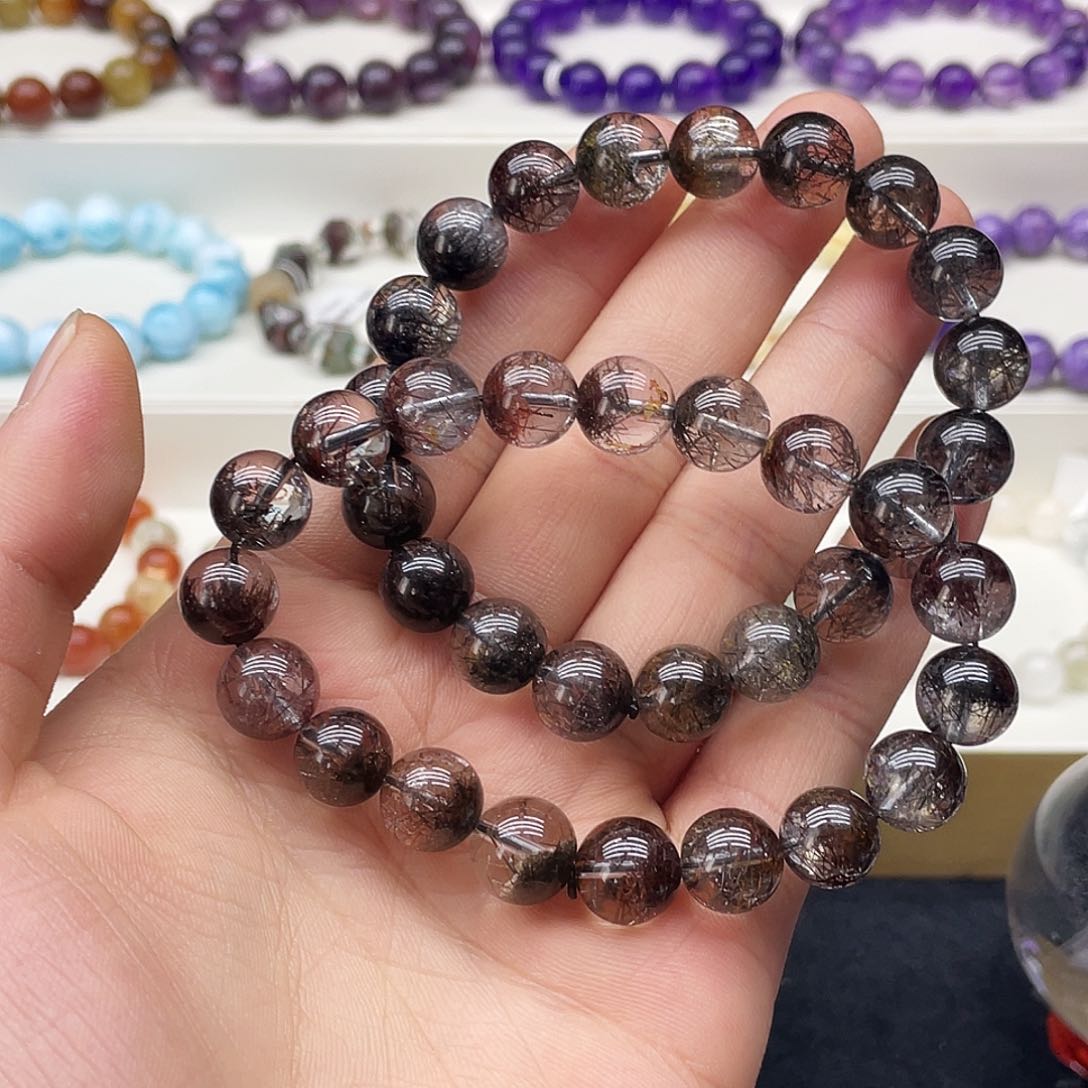 水晶手链未镶嵌发晶幽灵共生10.9多样性任发其一