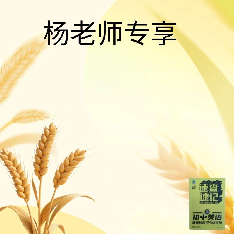 杨老师专享【英语】-人-教 初阶-YS