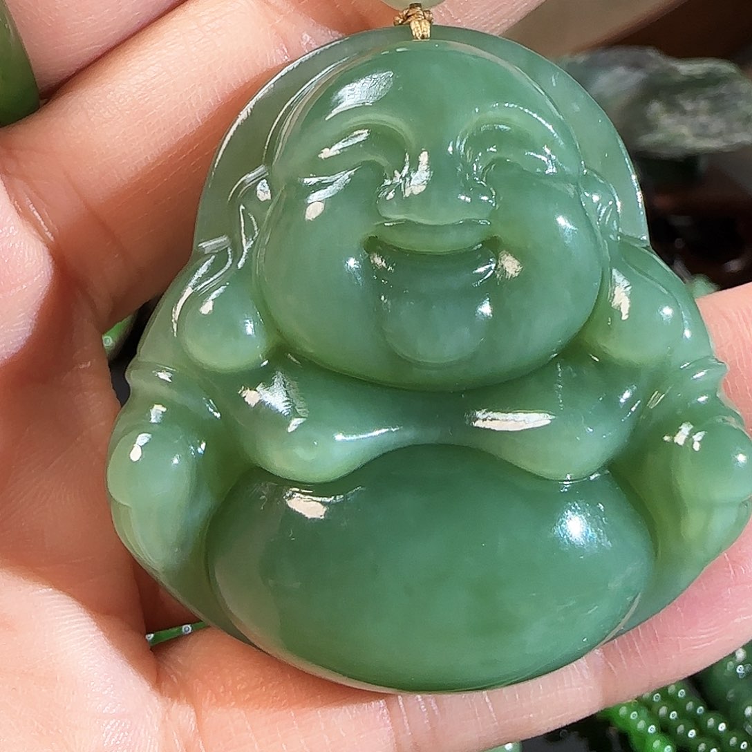 和田玉（碧玉）颈饰未镶嵌