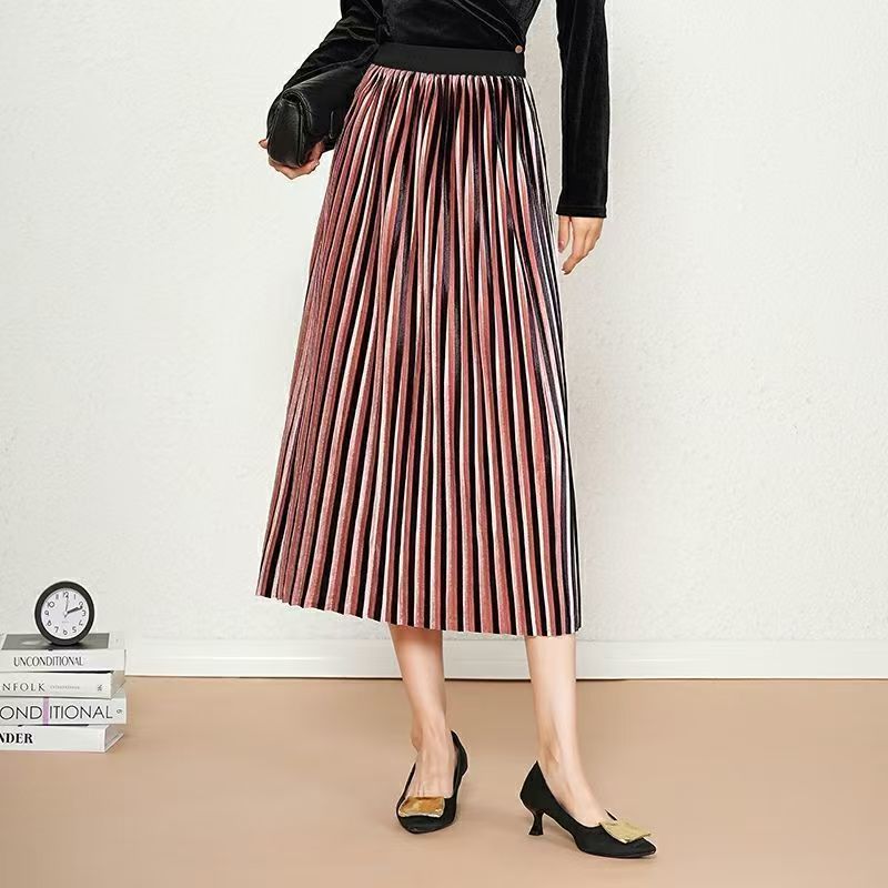 精品女装金丝绒（扣号在此下单）时尚休闲气质国风复古优雅中长款