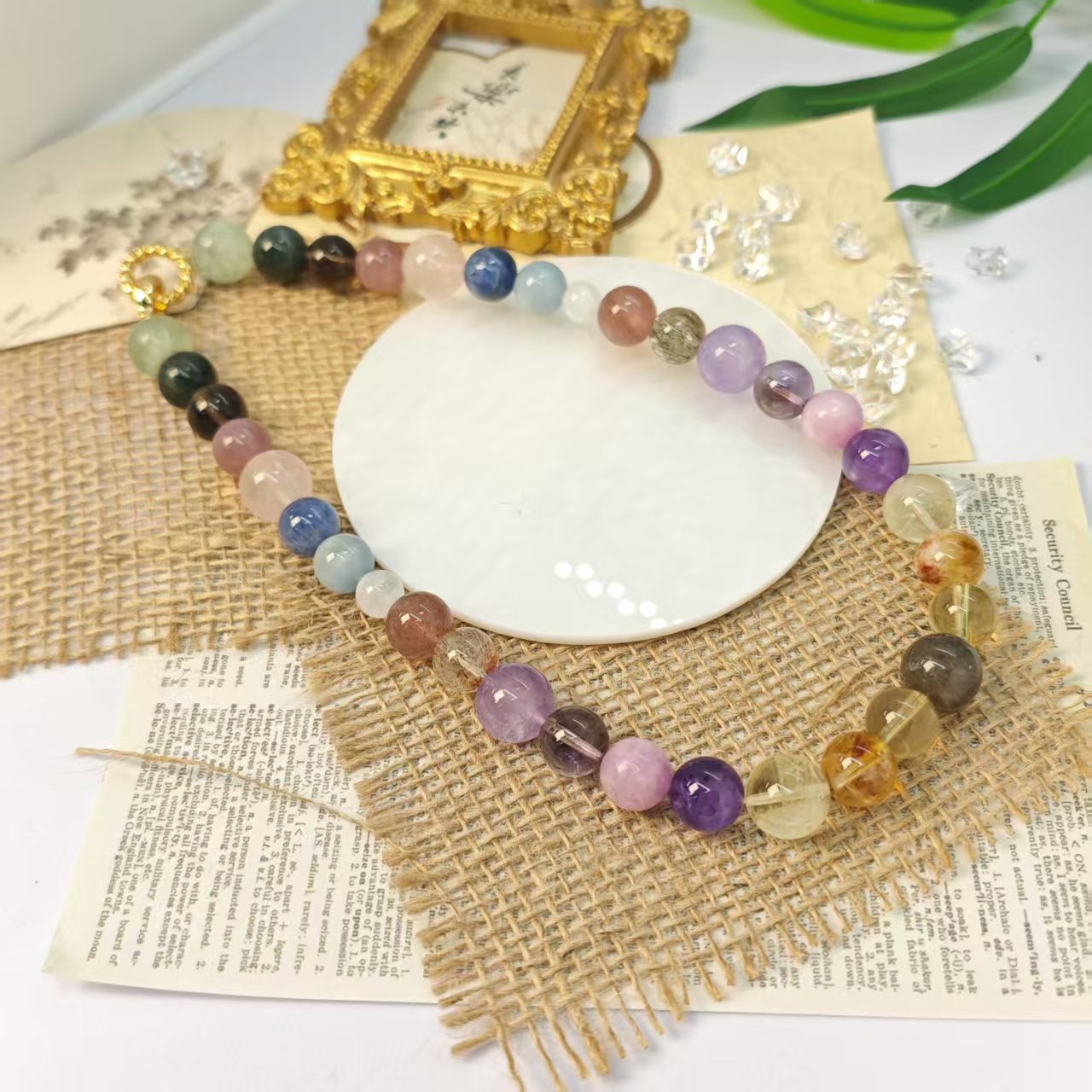 《神仙姐姐》水晶多宝项链8-13+（多样性发其一）YX58