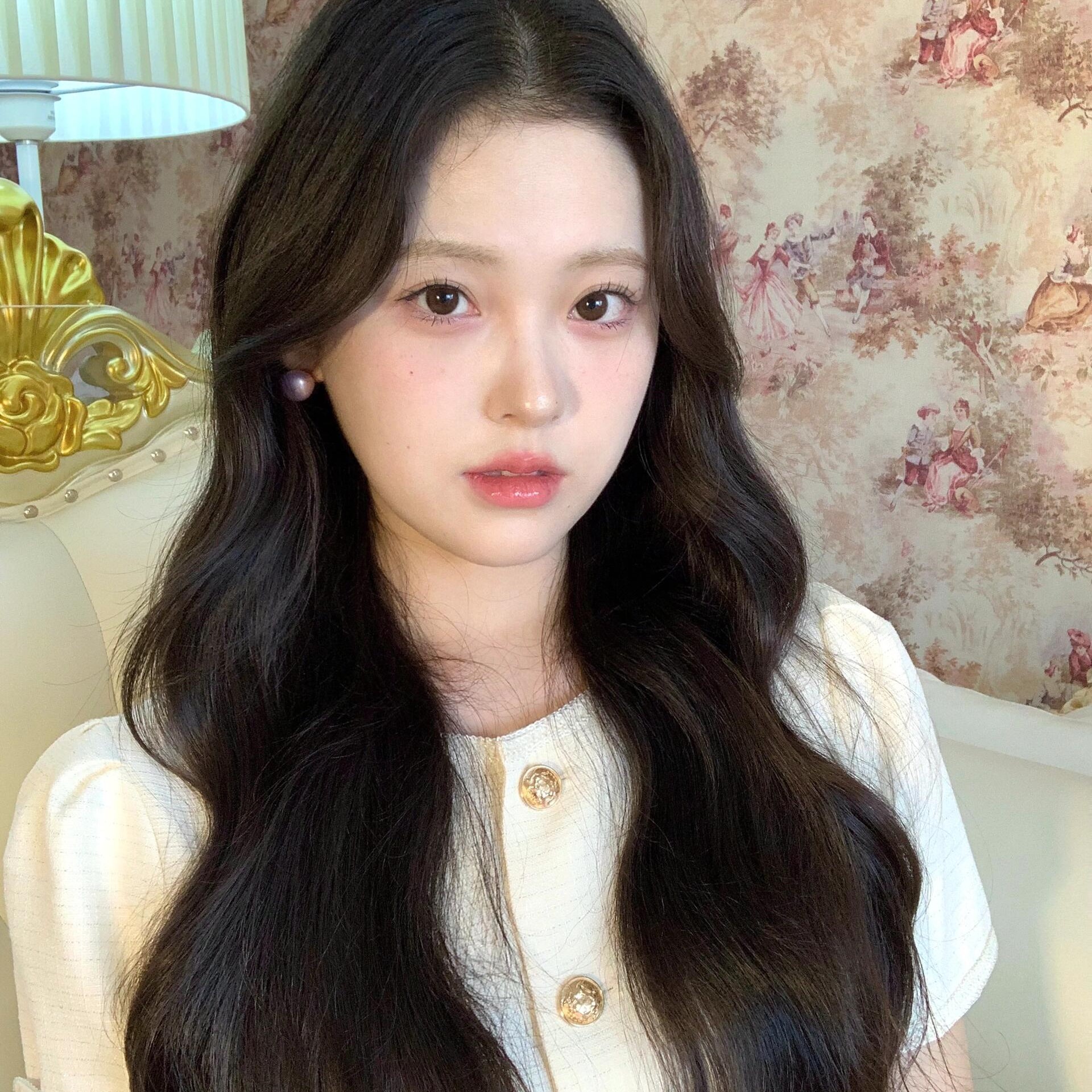 韩式大波浪手织双递针纳米膜封边光头化疗全真发全头套