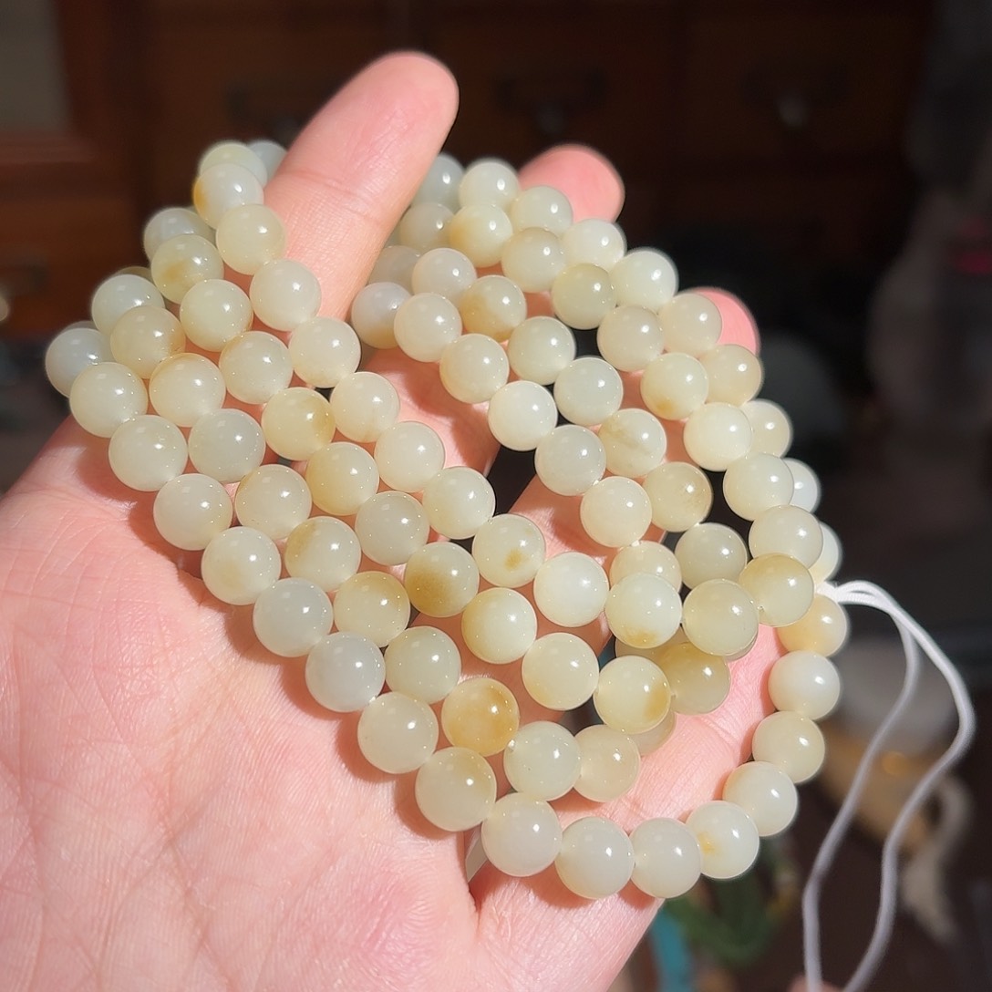 和田玉手串未镶嵌