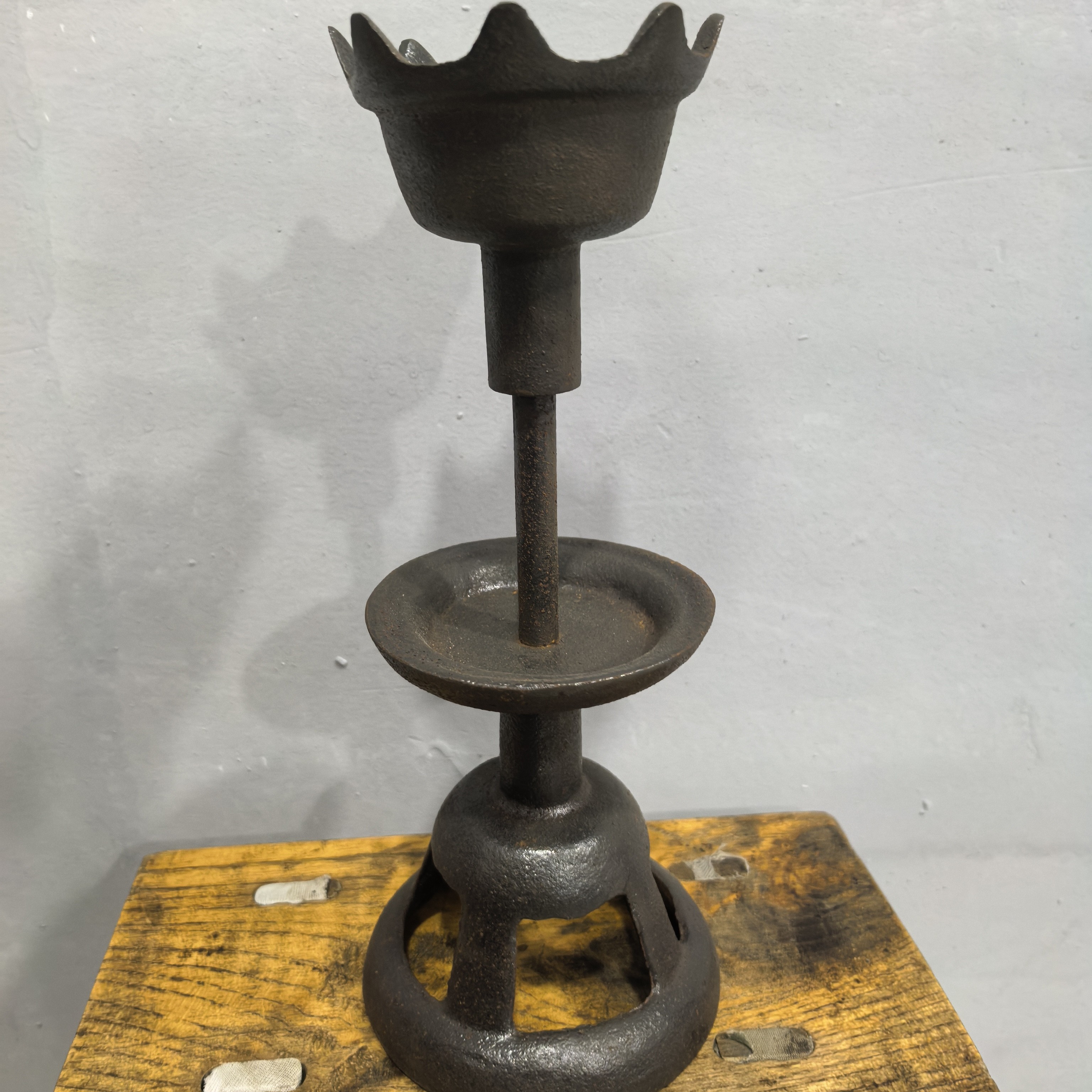 铁艺油灯柱高度25底部直径10