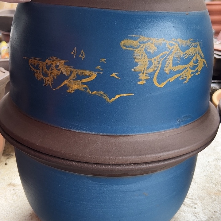 2个35蓝山花盆花盆花盆