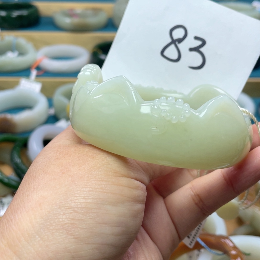 未镶嵌手镯和田玉圈口60