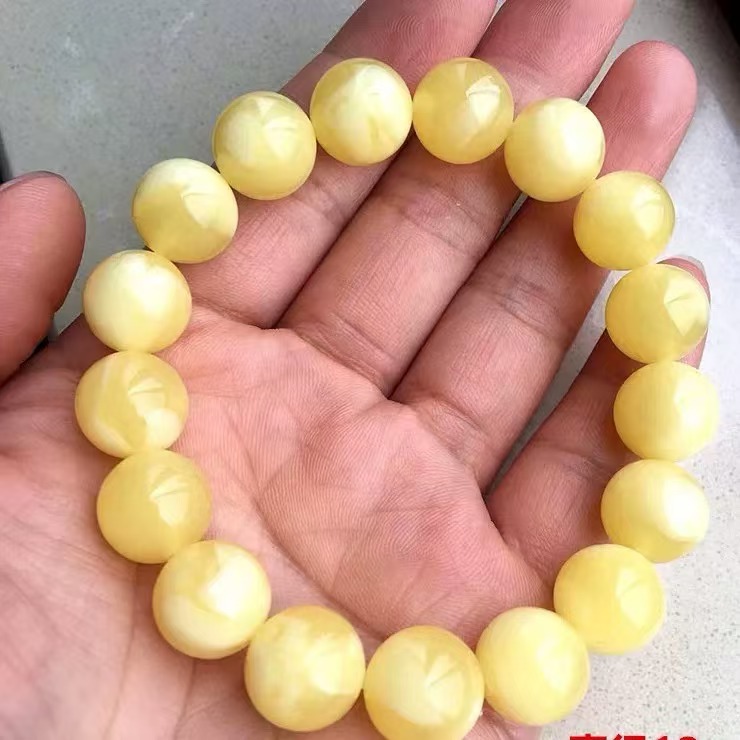 【聪聪珠宝】20697-蜜蜡手串-12mm