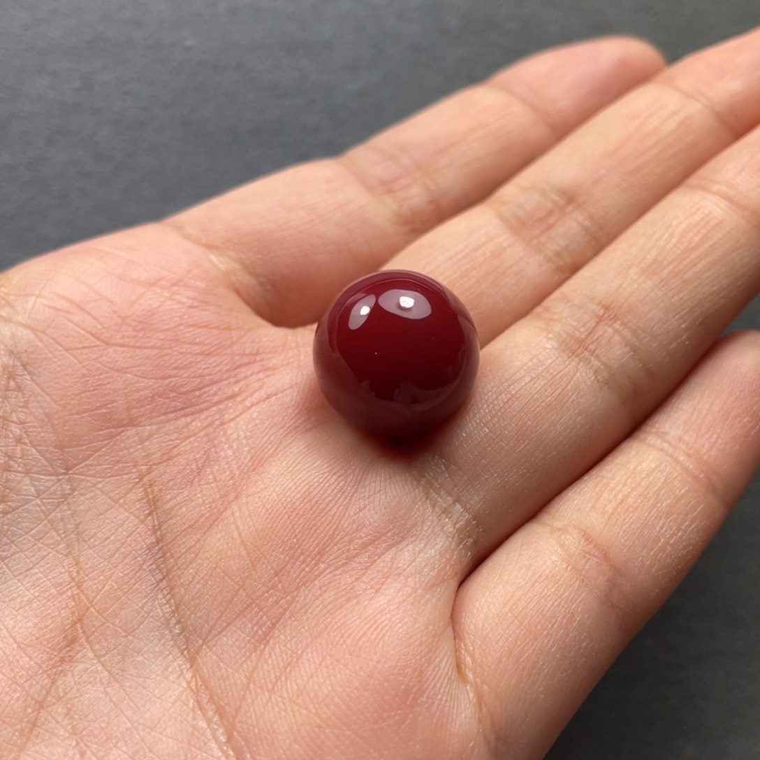 南红玛瑙配饰未镶嵌15.7mm