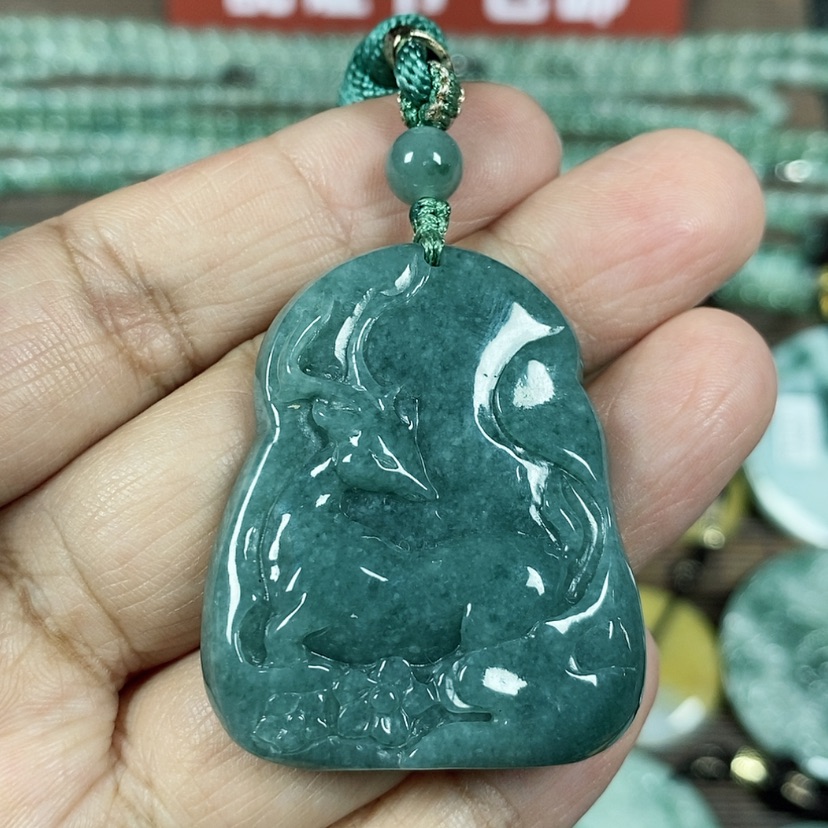 【闪购商品】翡翠颈饰未镶嵌玉吊坠翡翠玉一路有你一路相伴中款