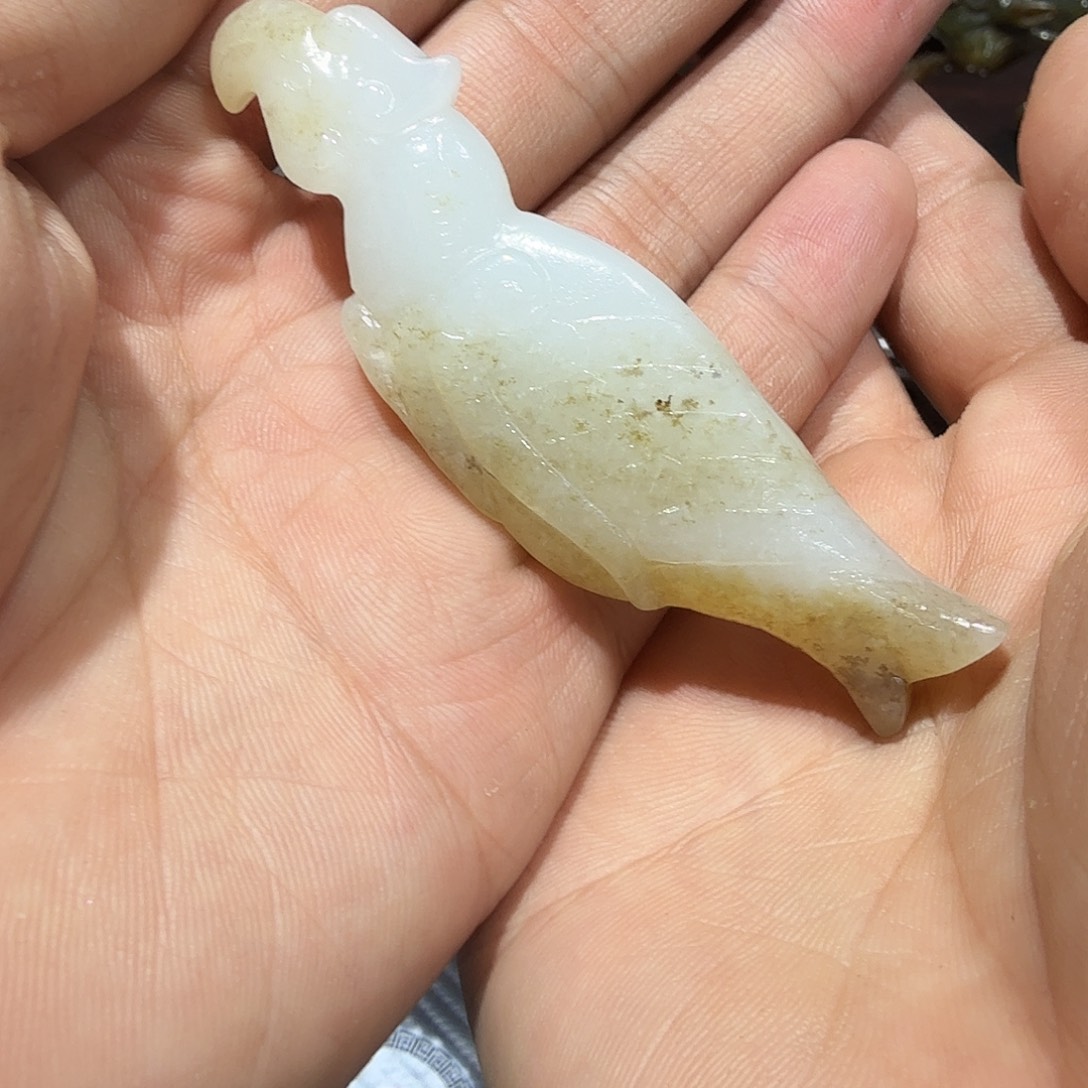 妙***)和田玉未镶嵌挂件