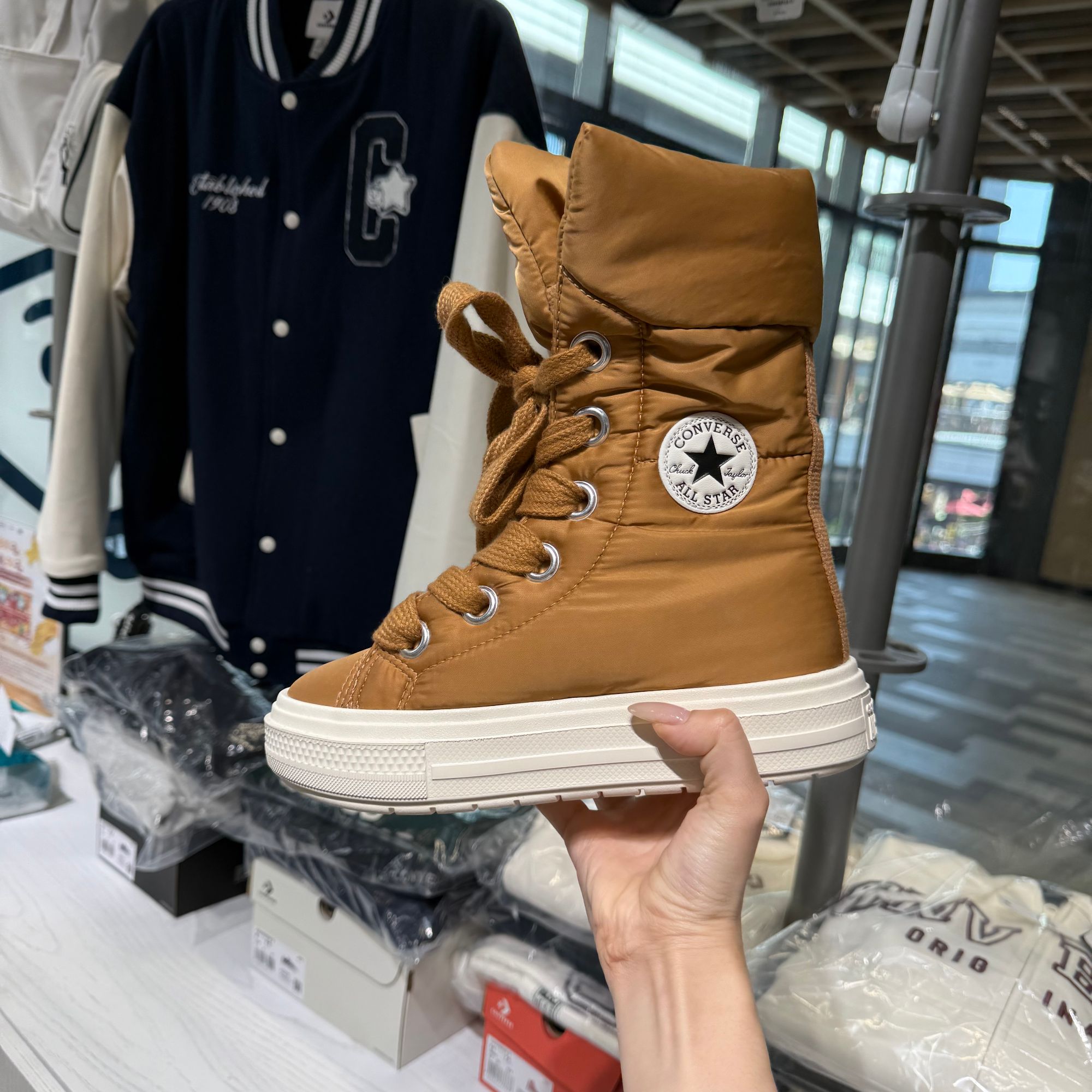 【滔搏联动】匡威-中性-高帮系带-棕Chuck Taylor SEASONALA17644C