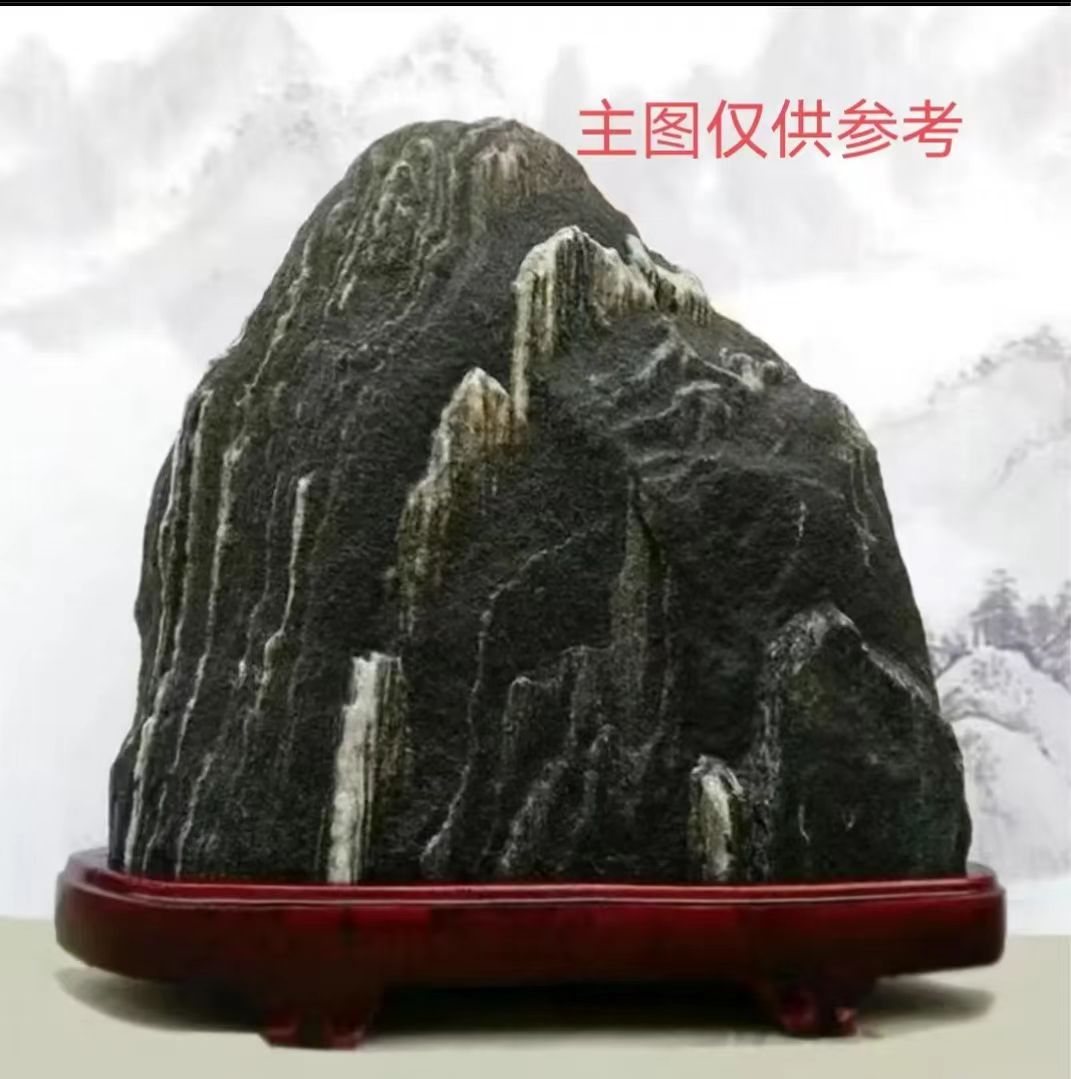 电视柜装饰品正宗平安石靠山石奇石摆件书房摆设玄关装饰老料风化