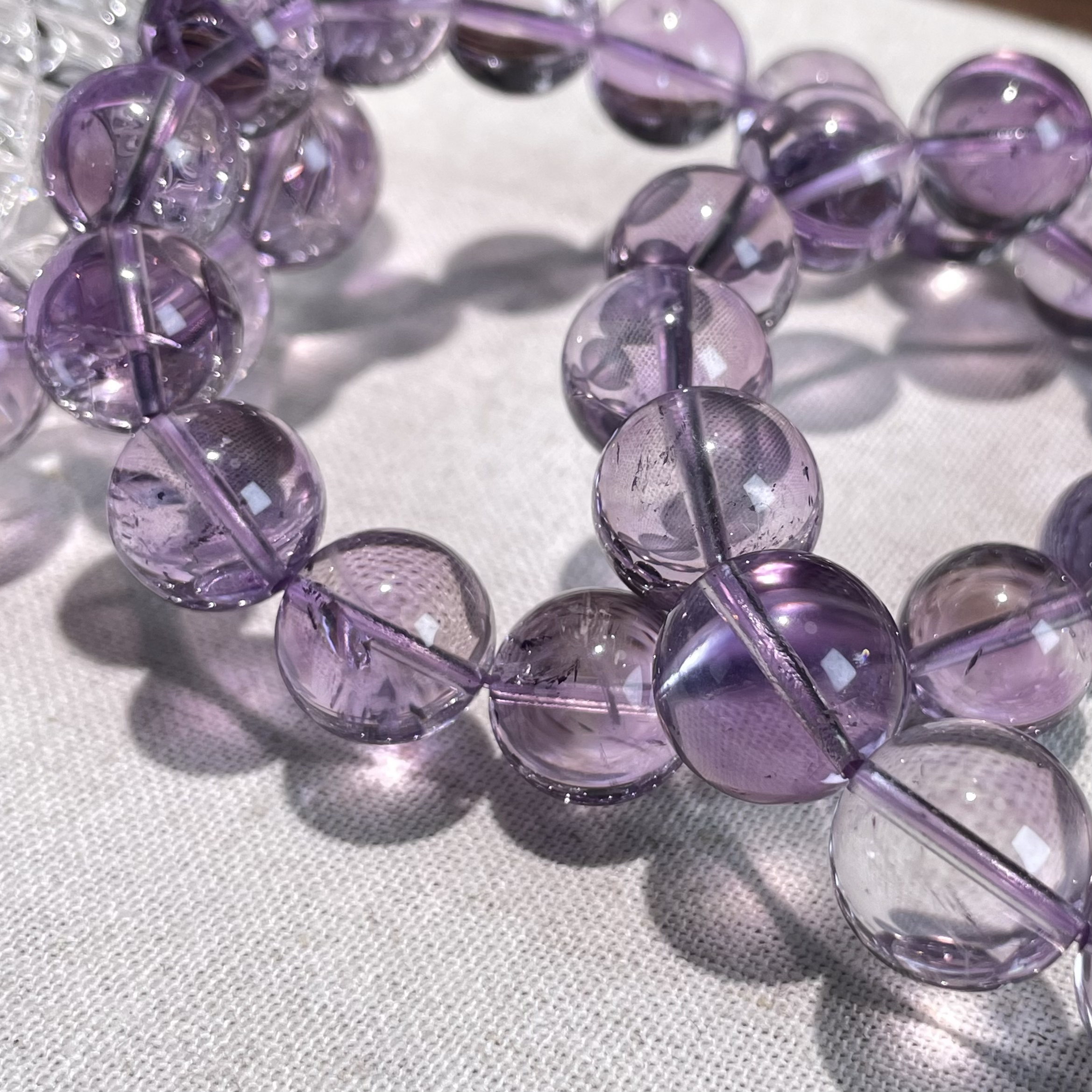 【春知意】天然紫阿塞手串净体紫阿塞大点位手串 多样性只发其一