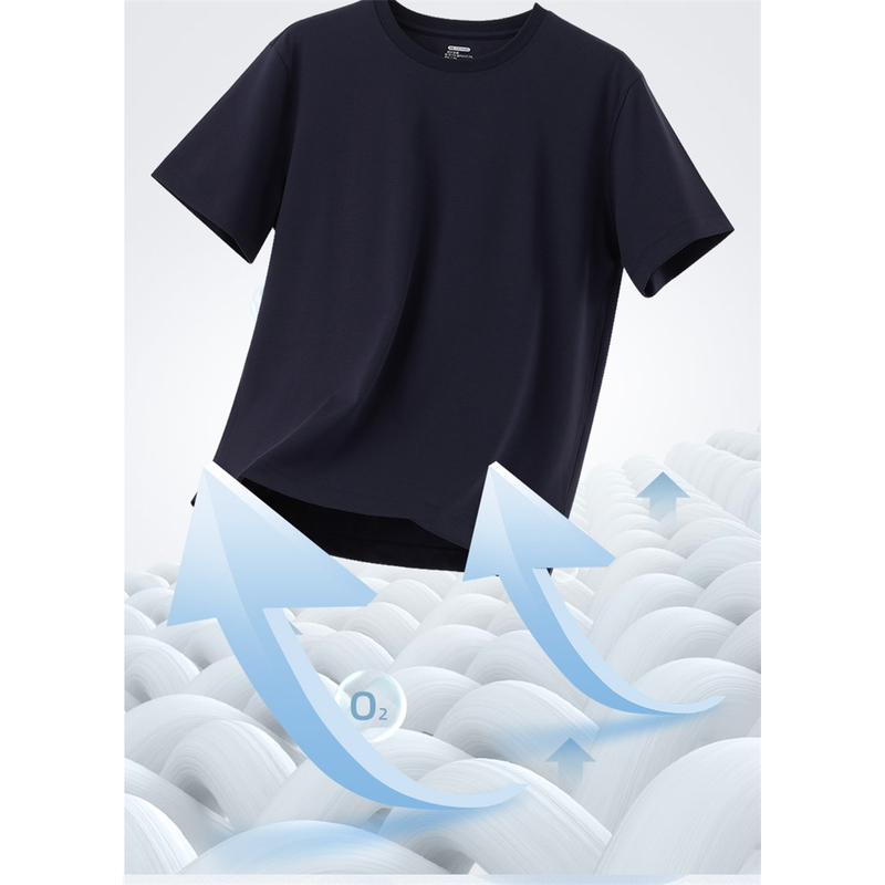 男士休闲短袖 棉莫T恤 透气舒适