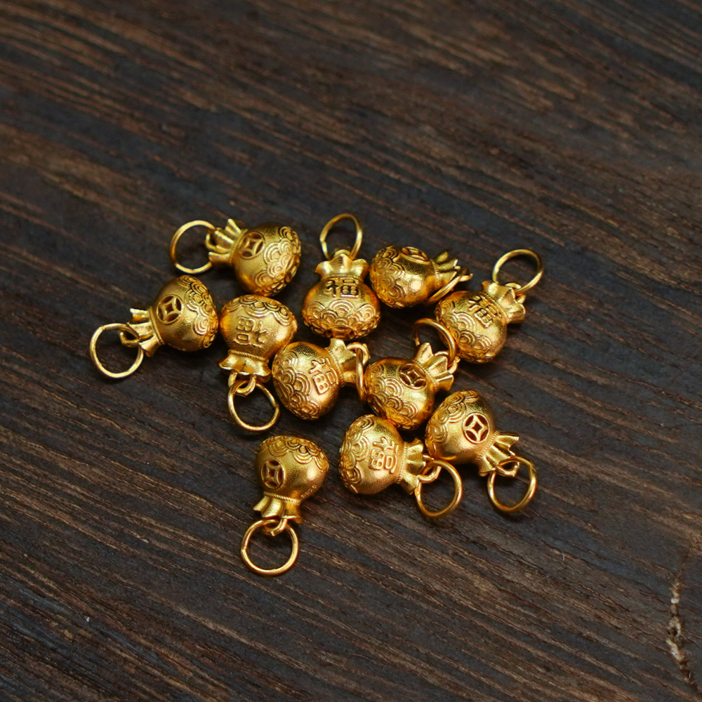 925银银制品 【发1个】银饰散珠DIY文玩珠宝PJ551