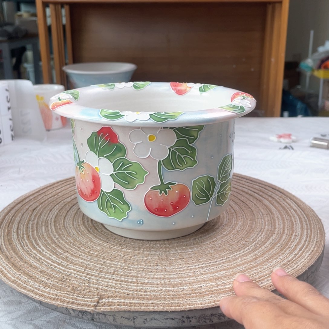 手绘手工制作陶瓷5微瑕