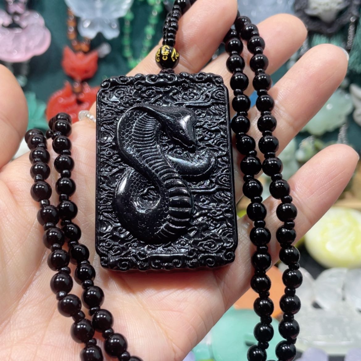 【闪购商品】未镶嵌岫玉颈饰22项链