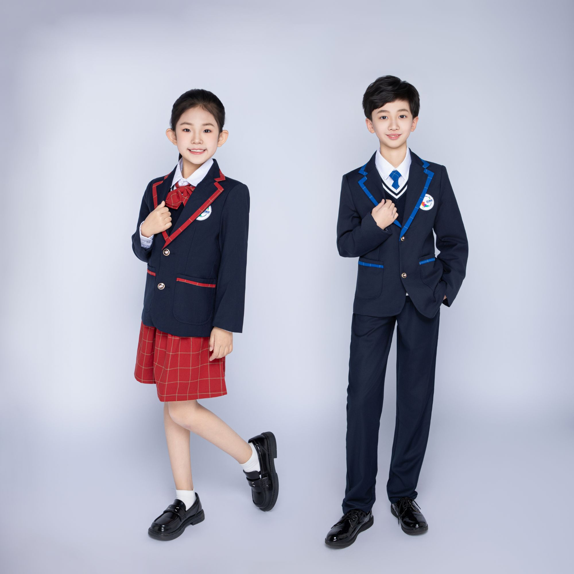 寮步镇香市第一小学冬季礼服西装裙子