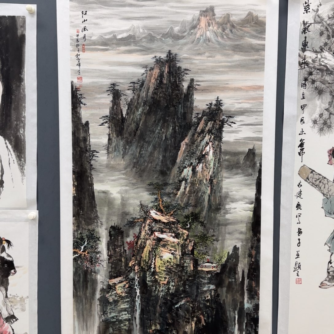 风***渡国画我们要好好珍惜现在