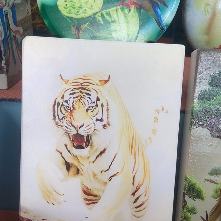 石材老虎摆件真美啊