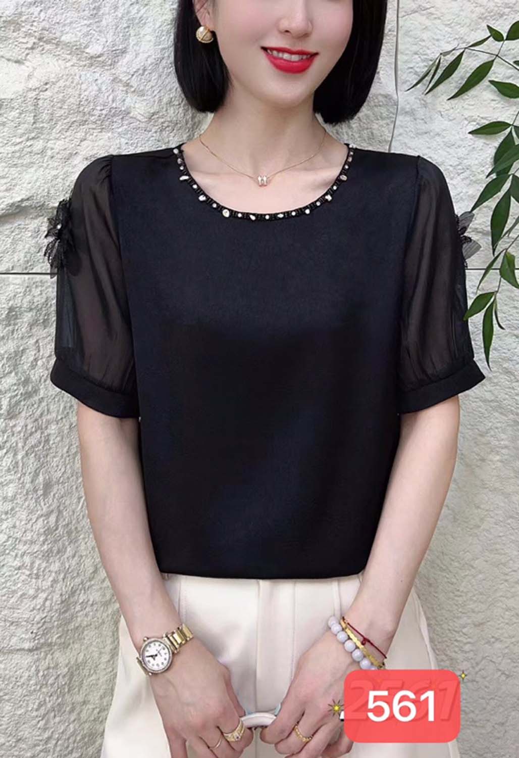 0626-03  女款时尚气质夏季轻薄短袖上衣   JZ  561