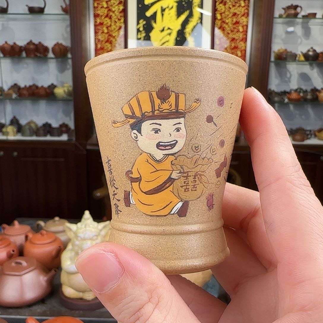 紫砂茶壶喜从天降