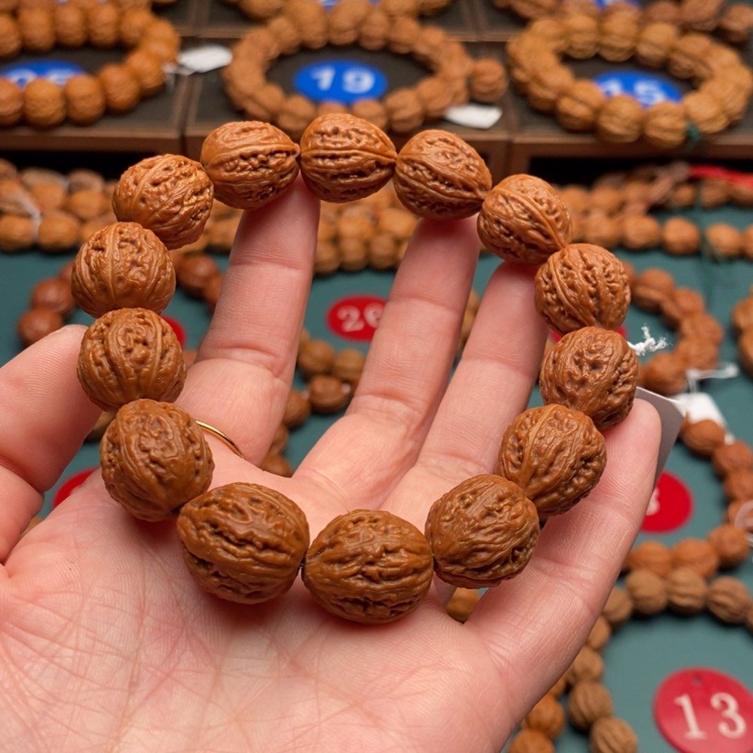 文玩核桃手串15尺寸八棱