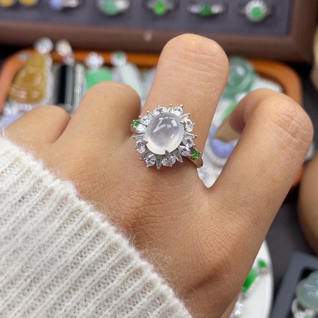 银S925镶嵌戒指翡翠M****y戒指