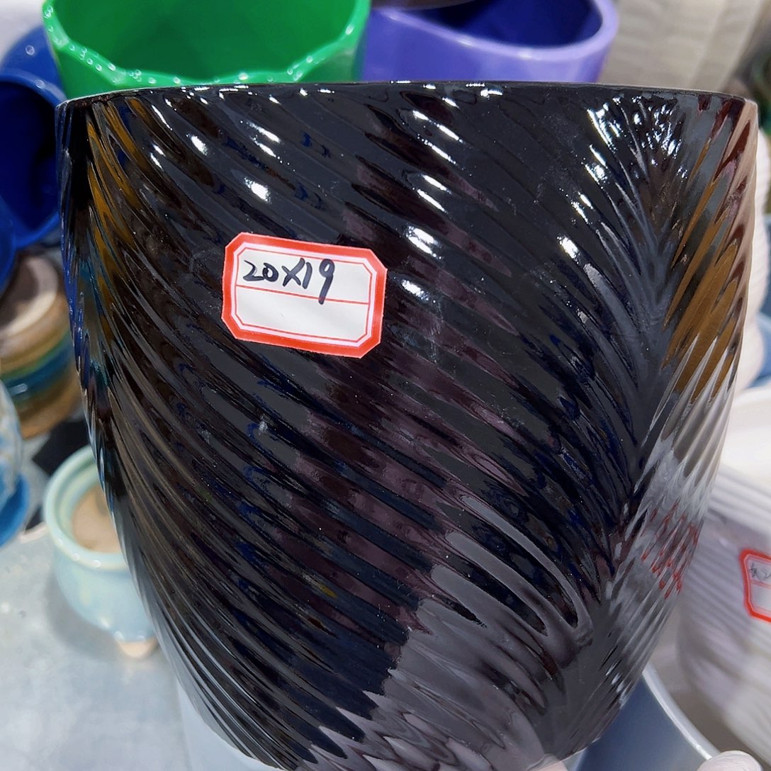 有孔外贸尾单陶瓷花盆凑单10米包邮