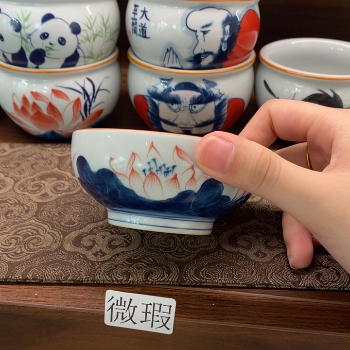 釉下老陶泥手工绘制