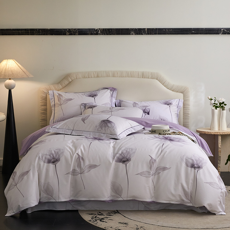 2025春夏新款13376铂金全棉纯棉四件套意思亲肤舒适透气四件套CXM