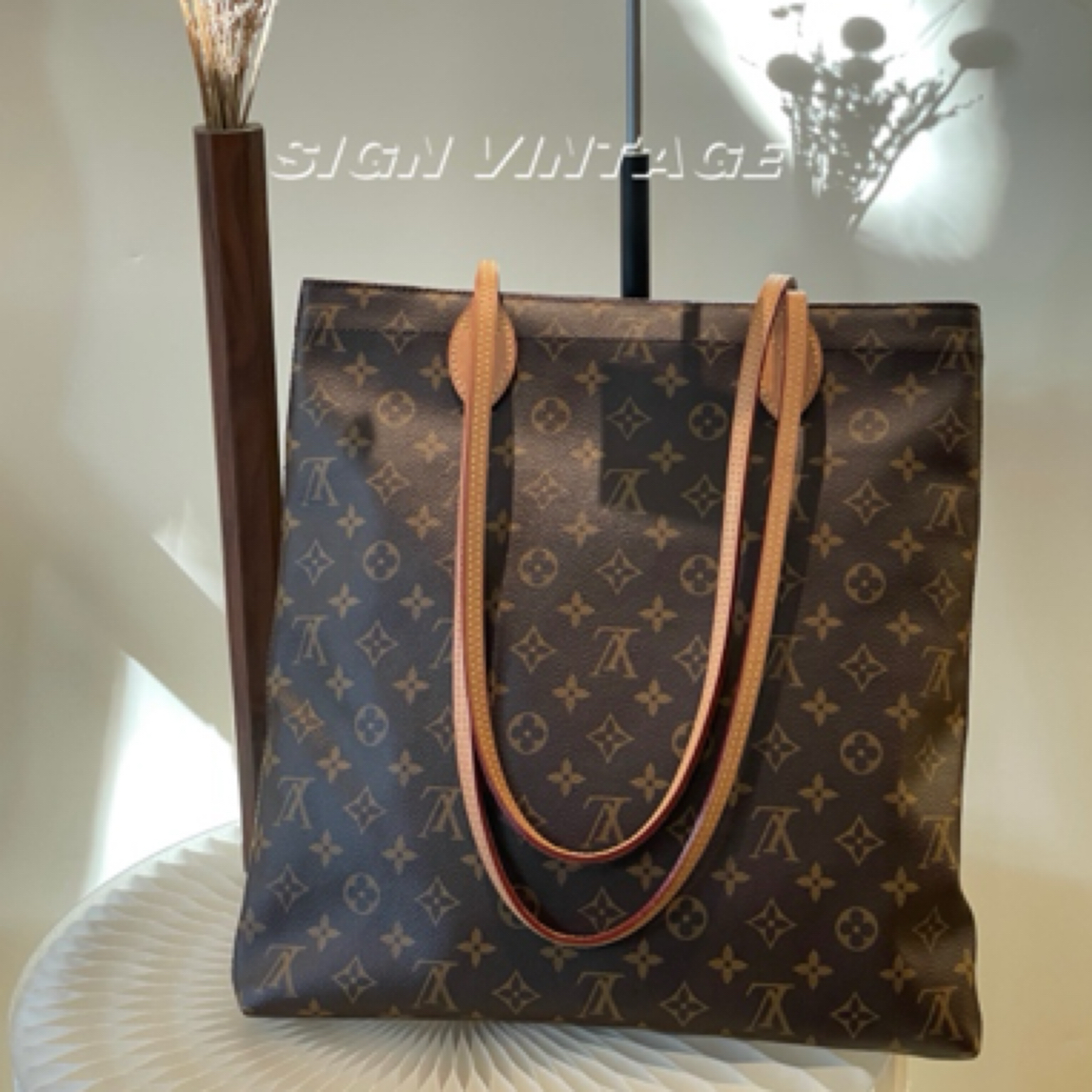 95新 LouisVuitton/路易威登 carry it老花子母托特包