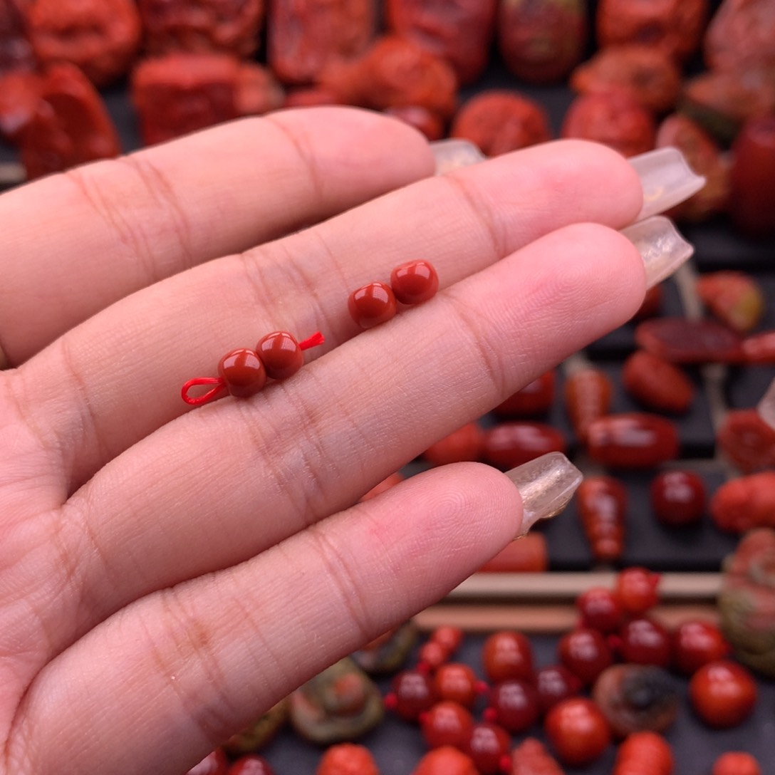 南红玛瑙南红川料原矿老型5mm➕未镶嵌禁****o
