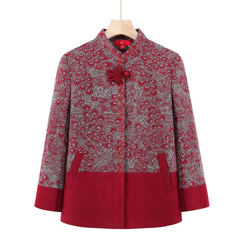 11876-中老年人奶奶春秋装外套气质妈妈装老太太洋气衣服【A仓】