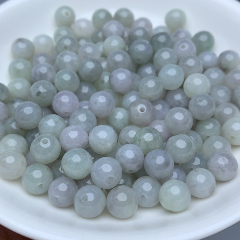 【闪购商品】翡翠手链未镶嵌卡7.4冰晴乌鸡26个单圈