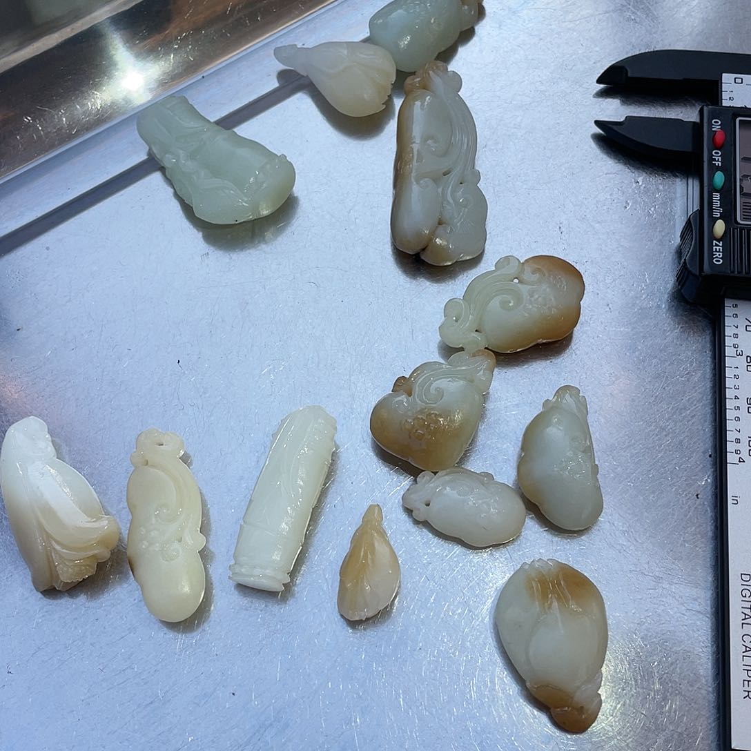 和田玉（糖玉）挂件未镶嵌