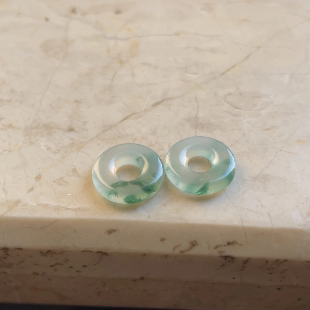 天然缅甸A货翡翠甜甜圈