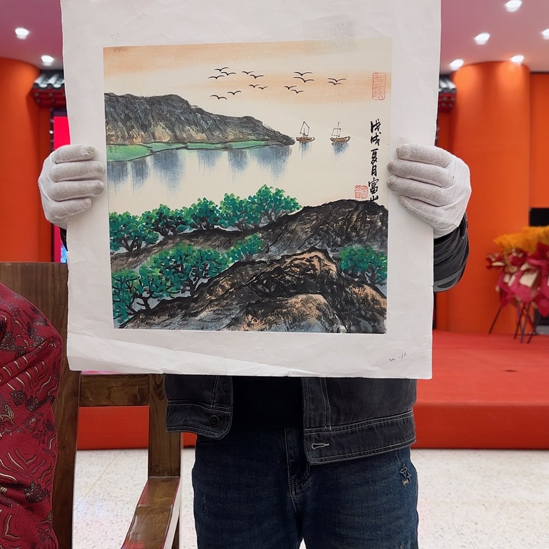 国画艺术家的作品