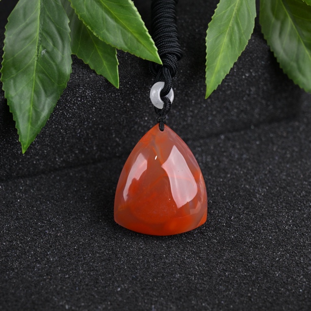 南红冰飘水滴挂件（LQ0552）