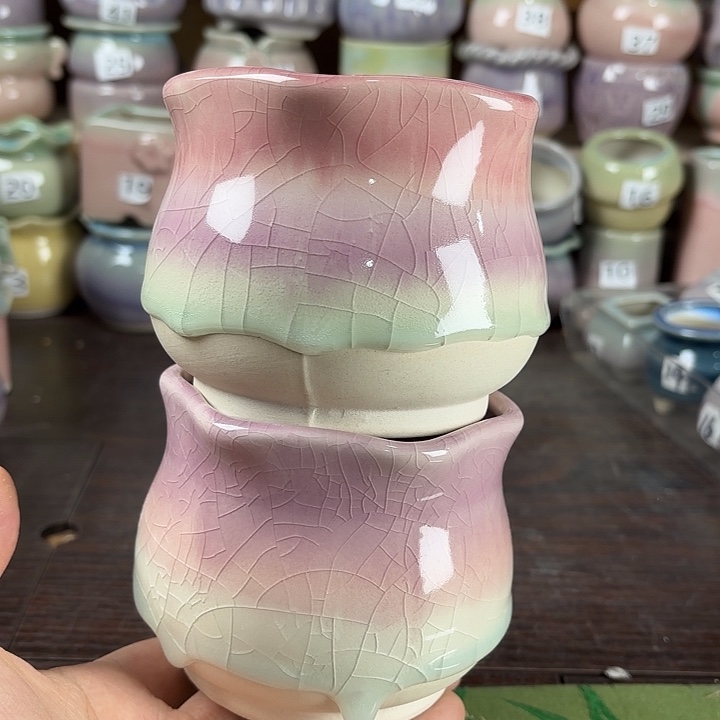 红陶量货/口8-9高8深浅搭配发2个