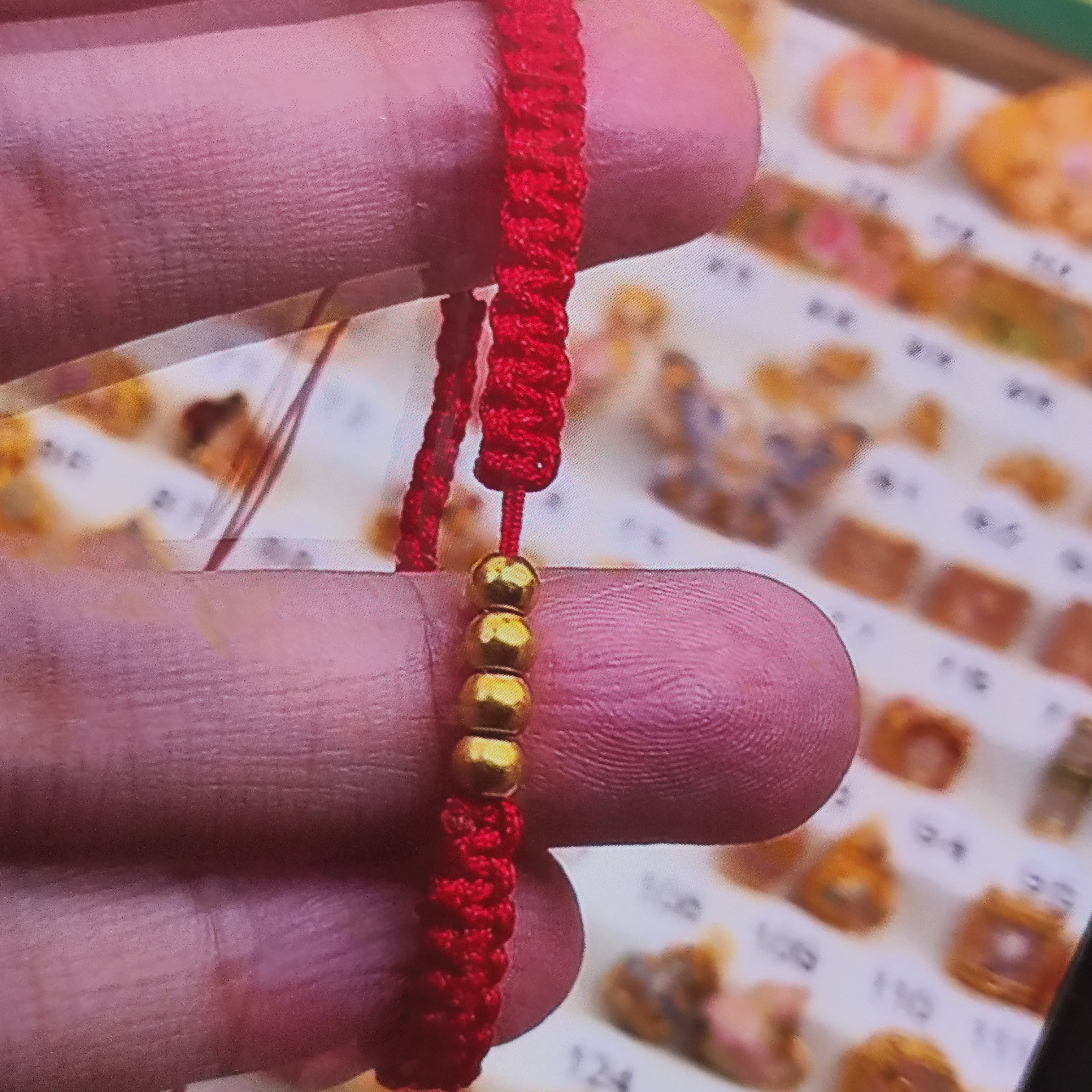 足金999黄金4颗金珠子