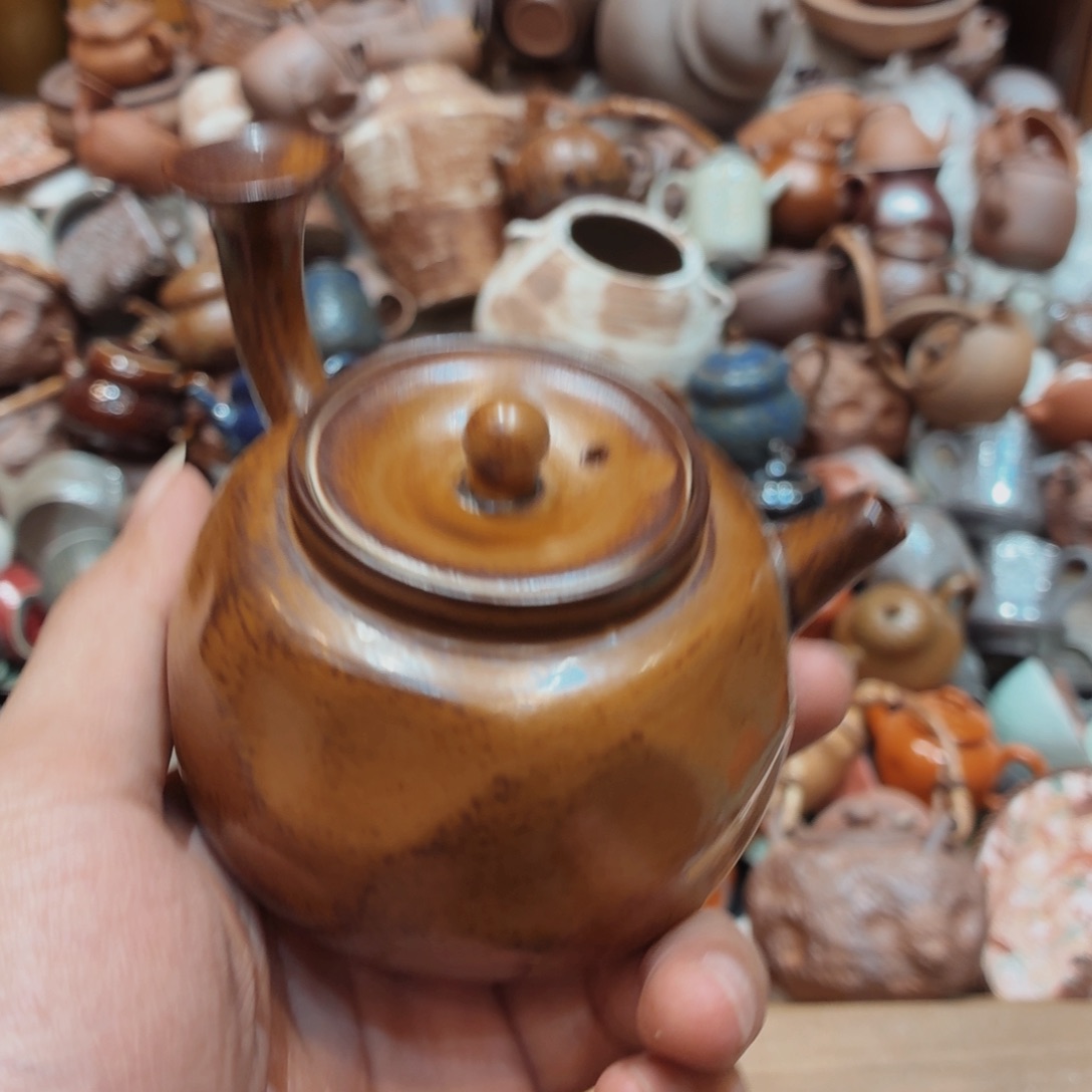 柴烧老岩泥高温茶器皿