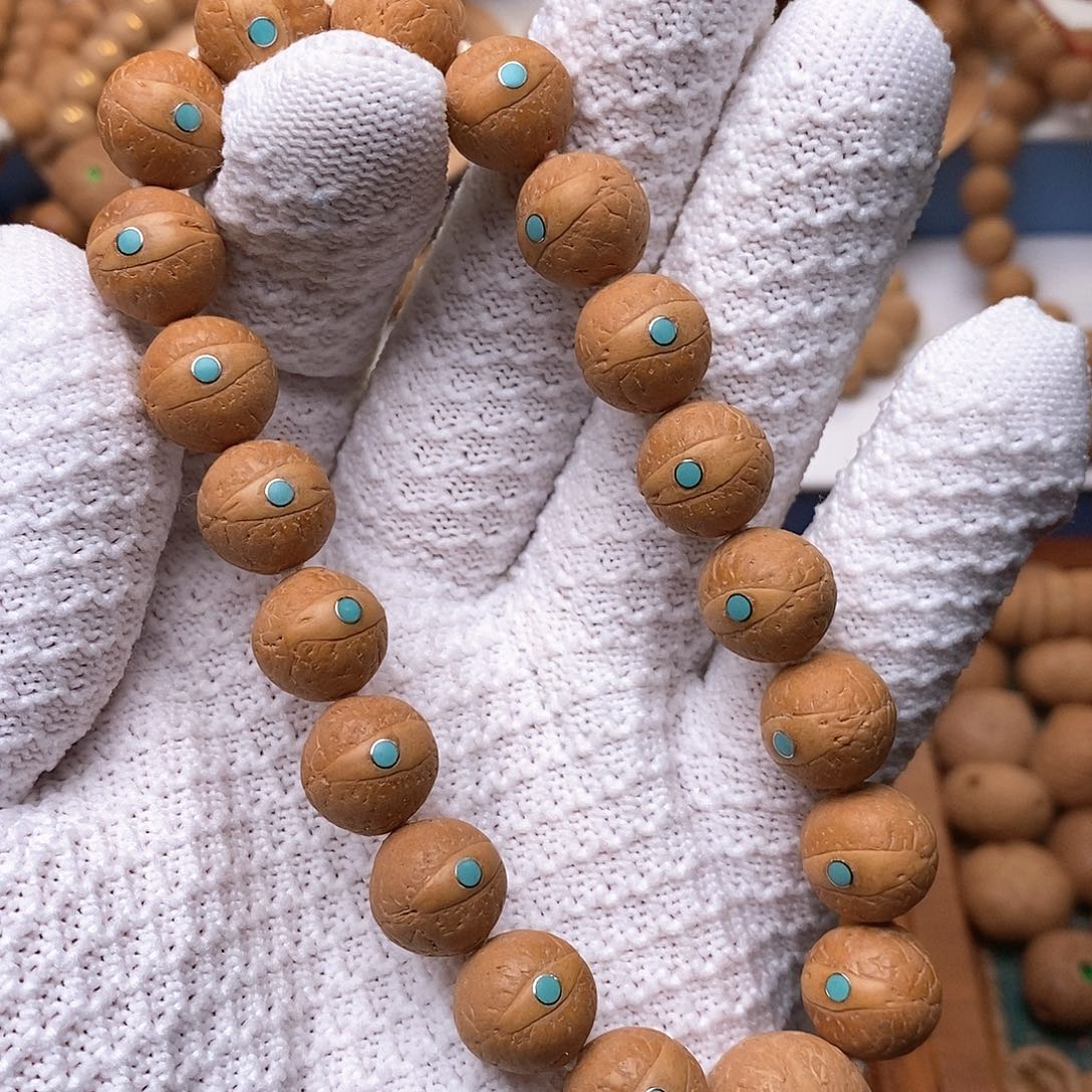 凤眼菩提手串镶嵌凤眼13