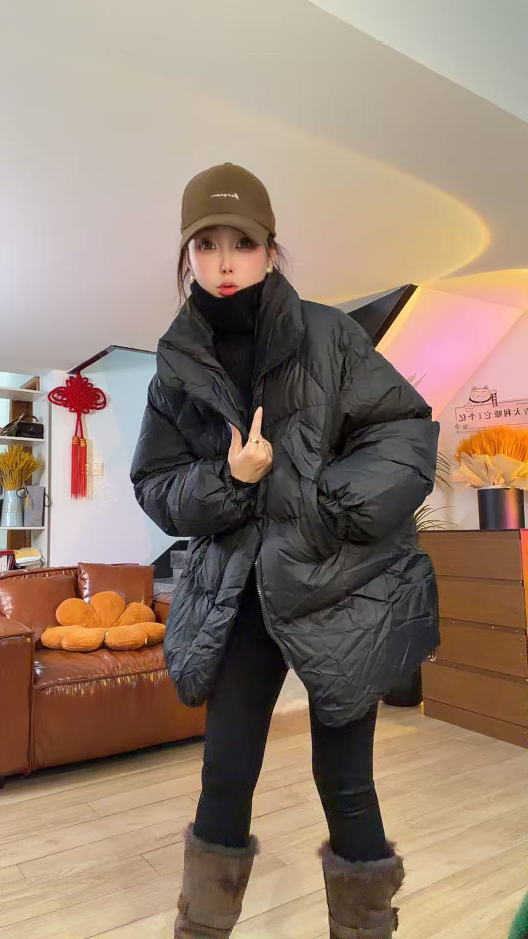 【小二姐家】时尚休闲加厚韩版冬季百搭宽松棉服