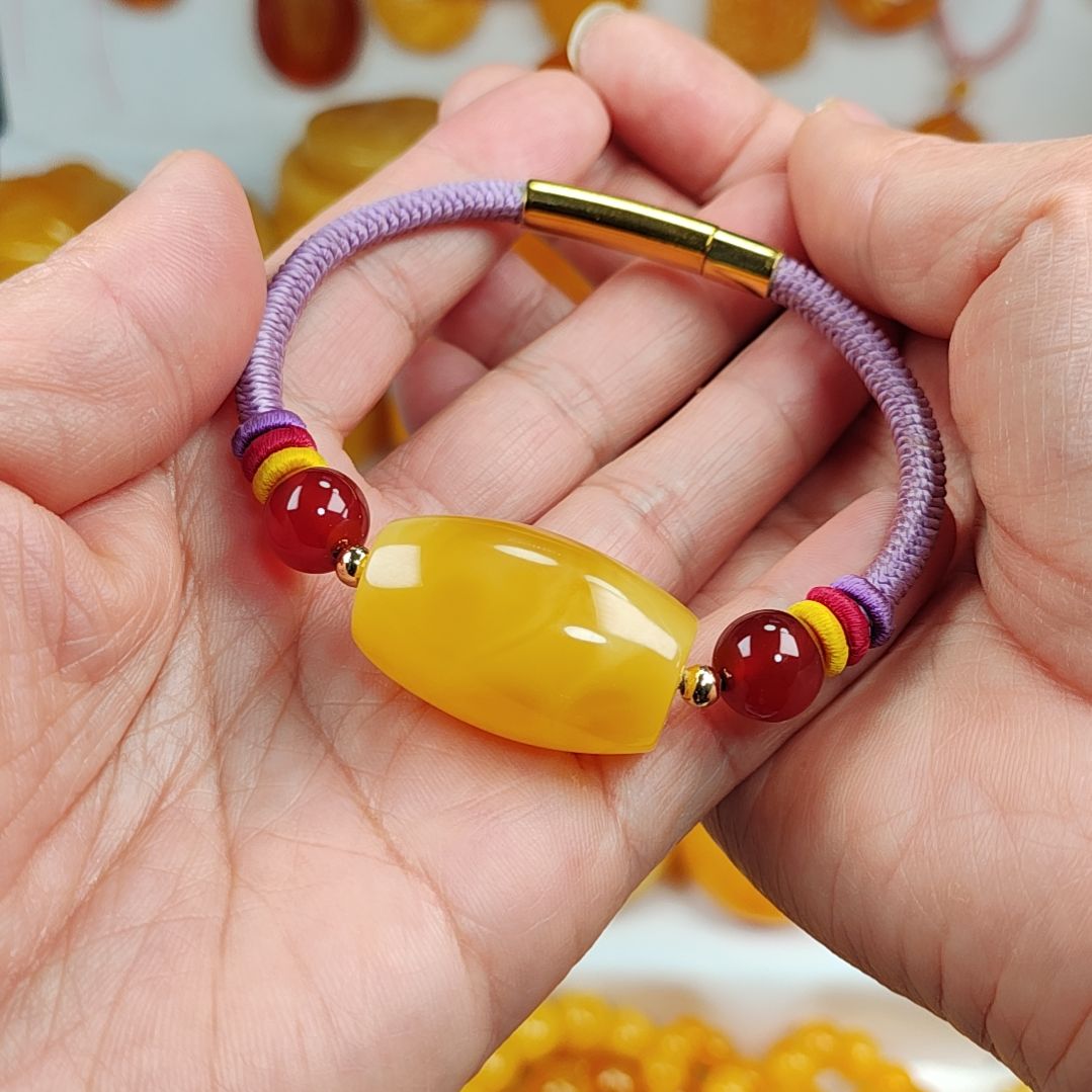 蜜蜡手串未镶嵌手链