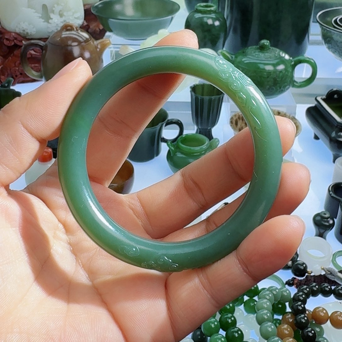 和田玉（碧玉）挂件未镶嵌