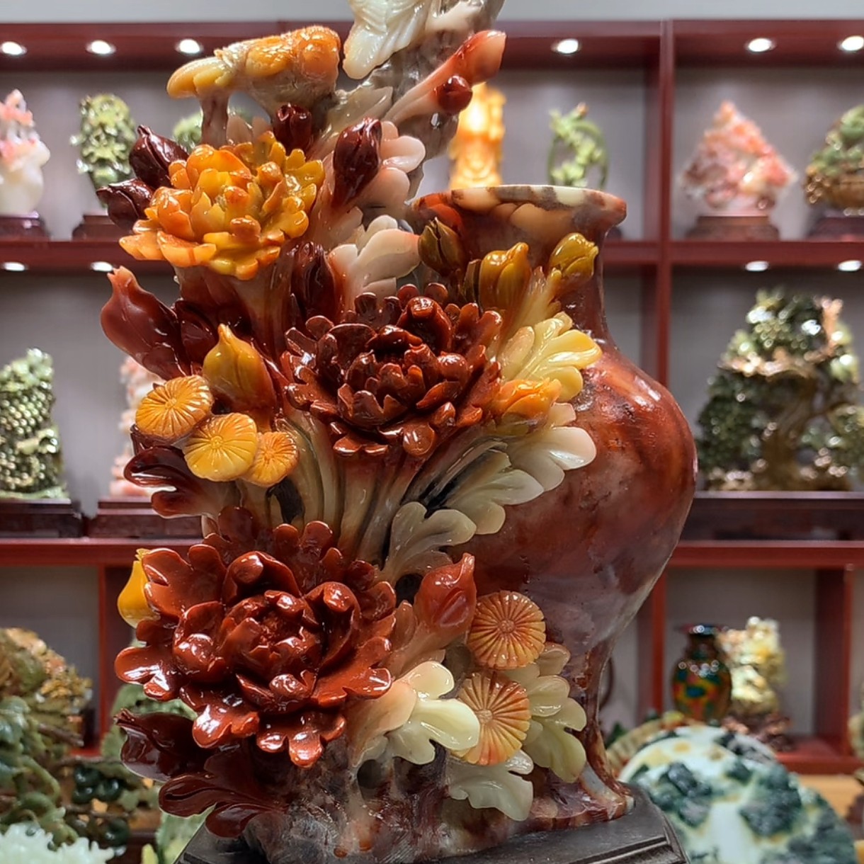 6112家居装饰创意中式玄关山水摆件