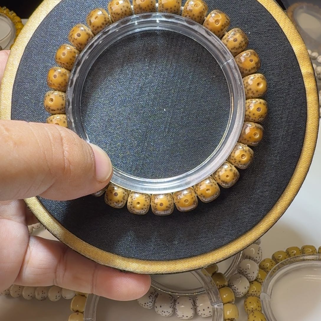 手串星月菩提石玉料